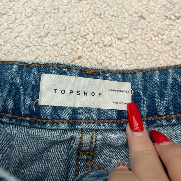 TopShop Denim Shorts - Picture 2 of 3